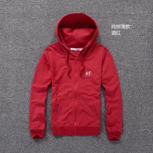 纯棉海鸥新品美洲海岸外套长袖AF女款开衫纯棉学生春秋连帽卫衣