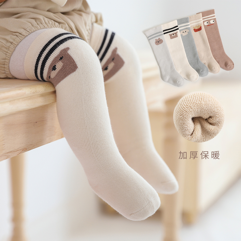 【三双装】不勒腿过膝袜冬季