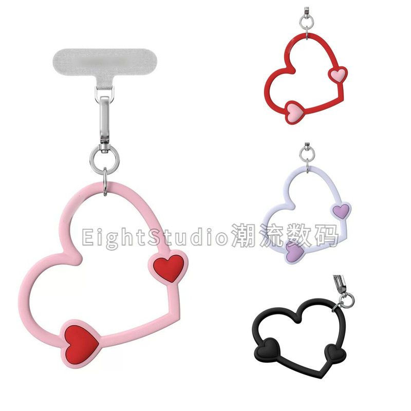 【新品 C原版爱心腕带挂饰】短链手机壳相机链条挂绳包包配饰吊坠