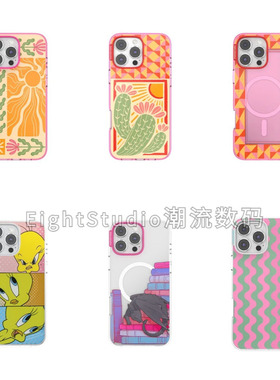 【新品-PPS高版-强磁吸手机壳】美食条纹透明轻薄高级感潮牌适用于iphone16promax苹果15Pro/14/13手机壳