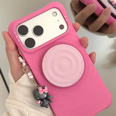 【原C顶配-新色绽光粉波漾】春夏高级潮时尚适用iphone17promax苹果16Pro/15/14air手机壳白色纯色液态硅胶壳