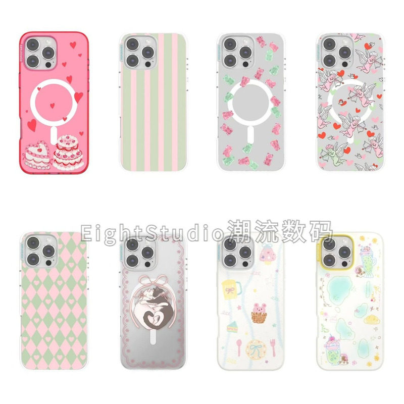 【泡泡骚高版-强磁吸手机壳】透明轻薄高级感潮牌适用于iphone17promax苹果16Pro/15/14/12手机壳