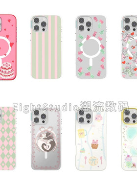 【泡泡骚高版-强磁吸手机壳】透明轻薄高级感潮牌适用于iphone17promax苹果16Pro/15/14/12手机壳