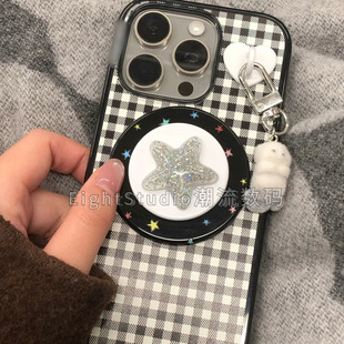 简约泡泡骚通用手机气囊磁吸支架啪嗒桌面支架 心灵彗星