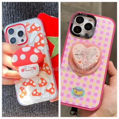 【新品-丘比特之箭】蘑菇泡泡骚通用手机气囊磁吸支架桌面啪嗒