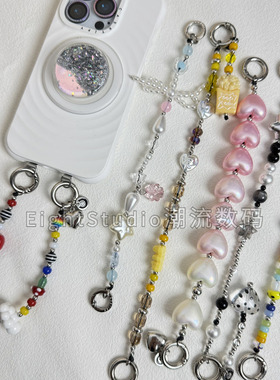 【双耳扣环手机链】适用casetify大四角WF手机壳链条手提网红挂件