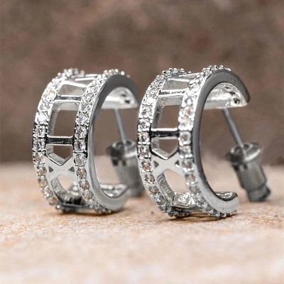 Hollow Hoop Earrings for Women Silver Color/Gold Color