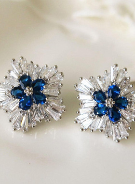 Recommend Sweet Cool Wind Snowflake Earrings Female