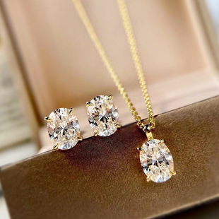 Minimally exquisite style jewelry necklace earrings ring set
