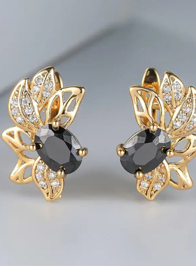 Shein Personality Flower Earrings Petal Flower Temperament