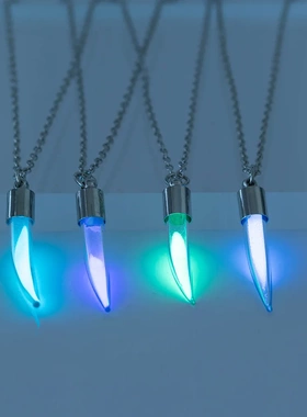 Halloween Glowing in The Dark Necklace For Women Chili