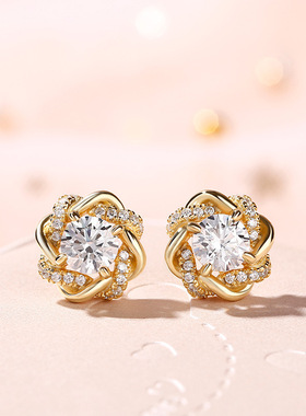 Retro French Style Flower Earrings Trendy Summer Design