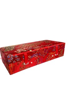 中药丸包装 锦缎盒  空盒子 礼品盒 安宫丸大力蜜丸收纳盒10粒装