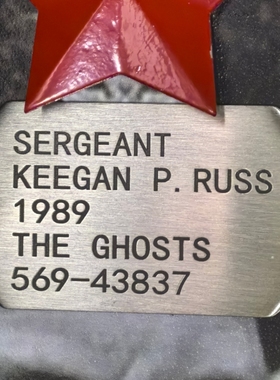 GHOST狗牌钢制身份牌姓名牌项链使命召唤KEEGAN RUSS项链COD