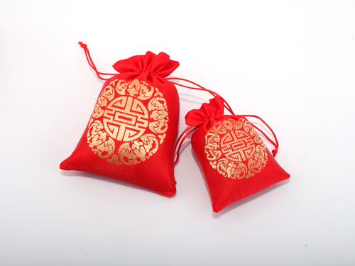 红色福袋喜庆福袋如意礼品袋送礼袋平安袋吉祥袋装吉祥物袋