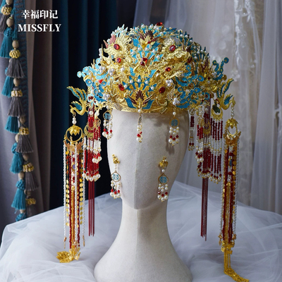 大凤冠霞帔汉服婚礼新娘发饰