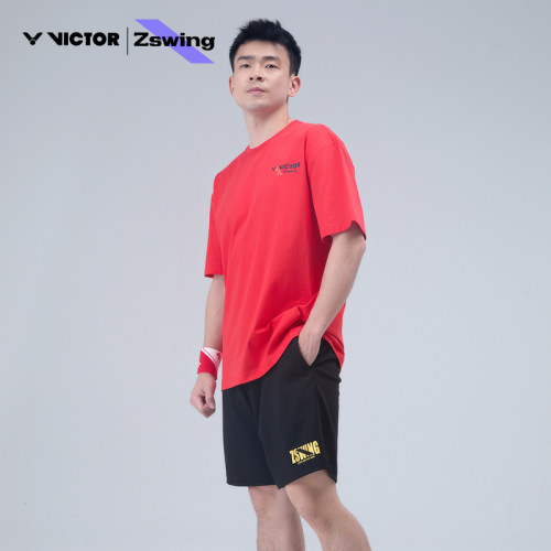 胜利VICTOR威克多羽毛球服郑思维系列中性款针织运动短裤R-504ZSW