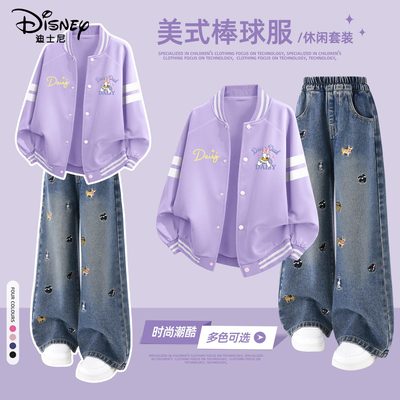 迪士尼女童春秋款套装