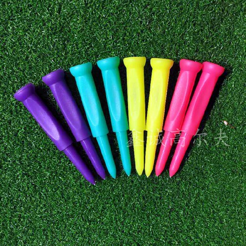 高尔夫塑料tee高尔夫球tee扁形塑料限位高尔夫球钉golf球托球梯
