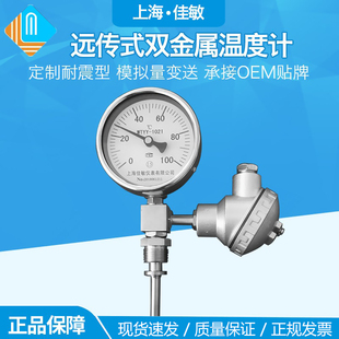 WTYY-1021/1031双金属温度计 PT100远传温度表工业温度表径向耐震