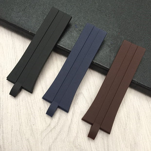 适配porsche design保时捷P6360橡胶手表带 专用款配件硅胶手表链