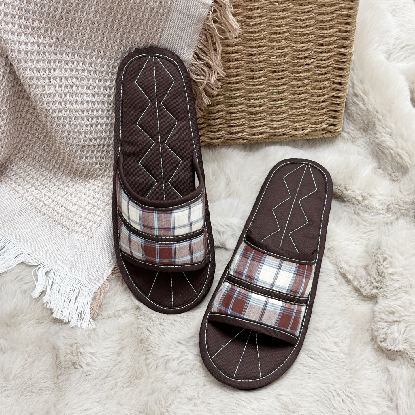 静音软底吸汗地板居家手工拖鞋