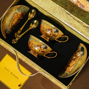 德国精工骨瓷咖啡杯高档精致对杯新婚结婚礼物送新人女生闺蜜礼品