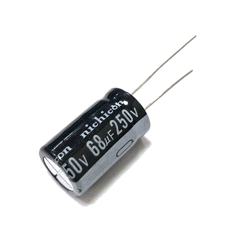 电解电容250v68uf尺寸16*25mm电子元器件直插铝电容250伏68微法