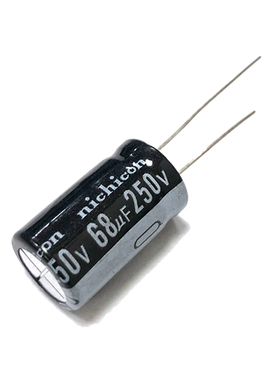 电解电容250v68uf尺寸16*25mm电子元器件直插铝电容250伏68微法