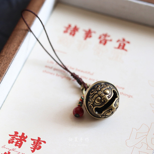 霉运走开 声音很响黄铜神兽铃铛包包手机链古风手工情侣男女挂件