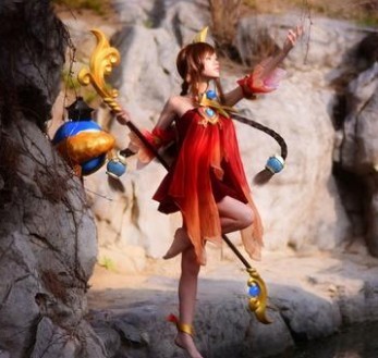 cosplay服装王者荣耀cos女沧海之曜 大乔cosply服装女道具全套