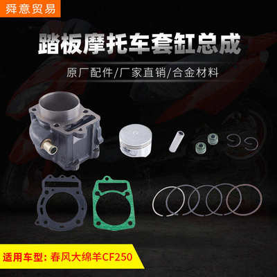踏板摩托车发动机配件套缸总成春风大绵羊CF250中缸原厂配件直销