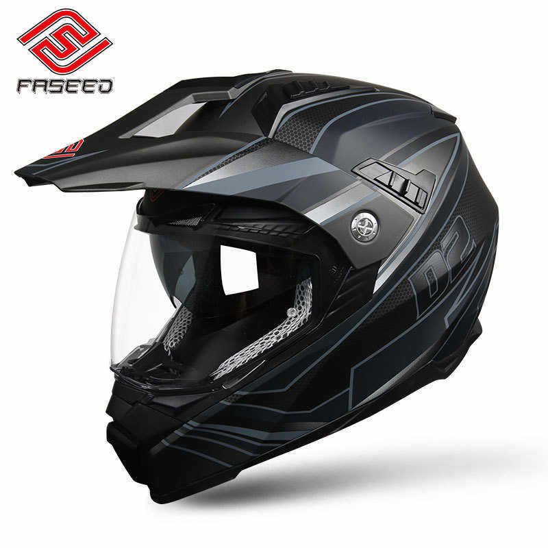 FASEED摩托车头盔男双镜片全盔越野盔公路拉力盔赛车机车FS-606