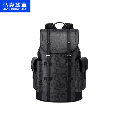 马克华菲男士多功能大容量双肩包