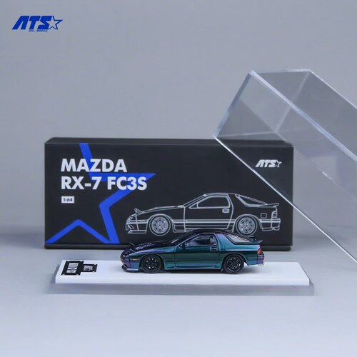 ATS 1:64 马自达RX-7 FC3S-白色 变色龙 合金汽车模型