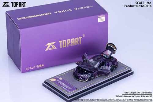 安妮 TOPART 1:64 丰田Supra A90合金汽车模型