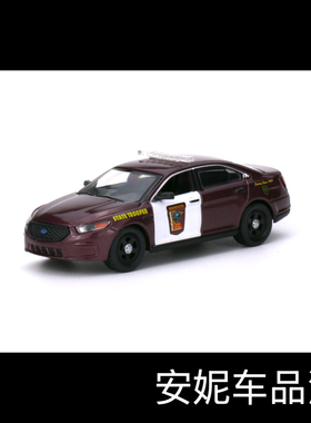 1/64 596 福特皇冠cv nypy 蒙迪欧警车黑色合金汽车模型