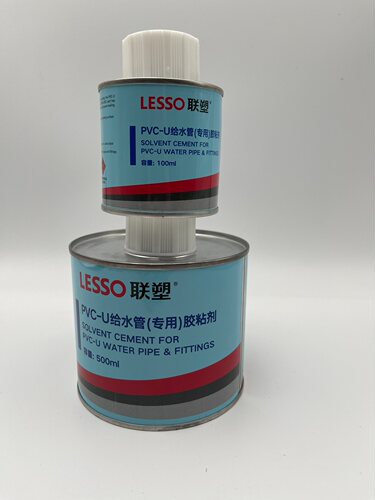 联塑PVC给水管胶水100ml 500ml通用排水管给水管胶粘剂粘合剂胶水