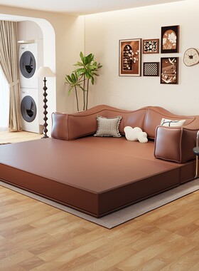 模块海绵压缩沙发床折叠一体两用新款客厅双三人长期睡懒人榻榻米