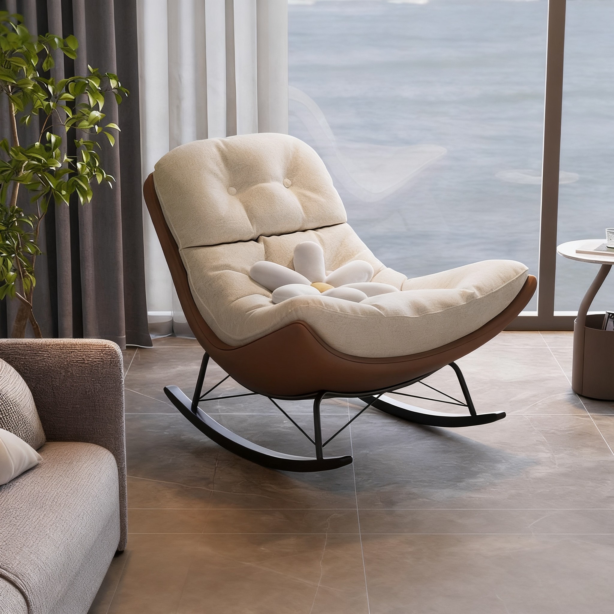 摇摇椅懒人沙发躺椅阳台休闲沙发椅家用单人沙发成人单人椅可睡觉,住宅家具,摇椅,淘宝优惠券,粉丝福利购,淘宝优惠卷