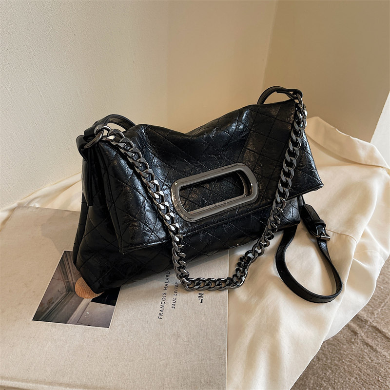 2026新款小众复古轻奢手抓纹菱格链条折叠腋下包女单肩斜挎手提包,箱包皮具/热销女包/男包,通用款女包,淘宝优惠券,粉丝福利购,淘宝优惠卷