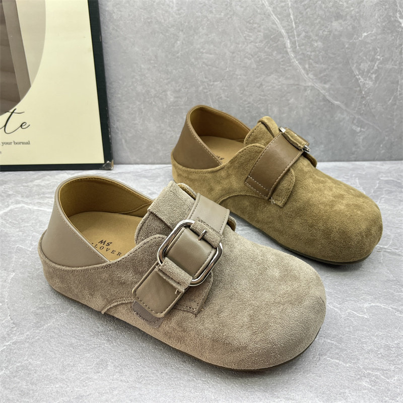 2026春季休闲绒面皮勃肯鞋女搭扣套脚懒人鞋百搭舒适时尚女单鞋,女鞋,勃肯鞋/软木鞋,淘宝优惠券,粉丝福利购,淘宝优惠卷