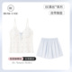 春夏性感纯欲风 家居服2026新款 冰丝吊带睡衣女夏季 带胸垫丝绸短裤