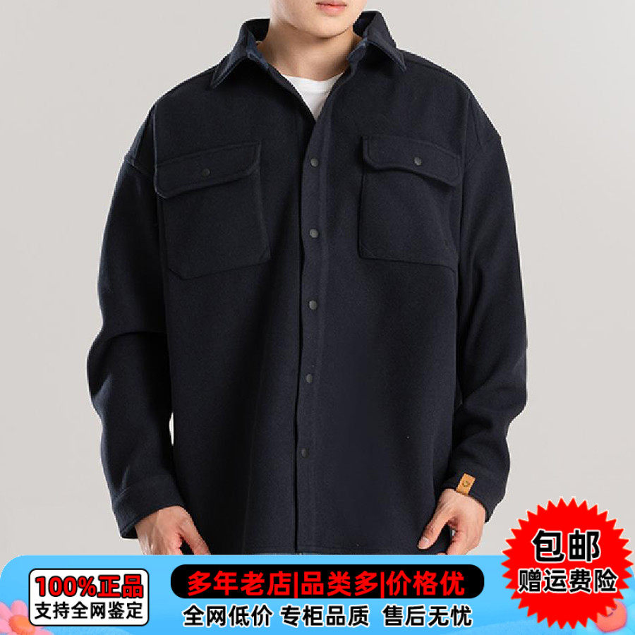 【现货】添柏岚日本线男女款户外休闲衬衫外套保暖毛呢大衣A6FYK