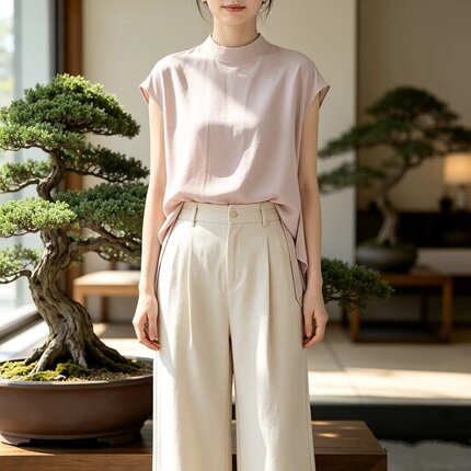 21姆米桑蚕丝建宏绉真丝衬衫上衣女把优雅穿成夏天的松弛感