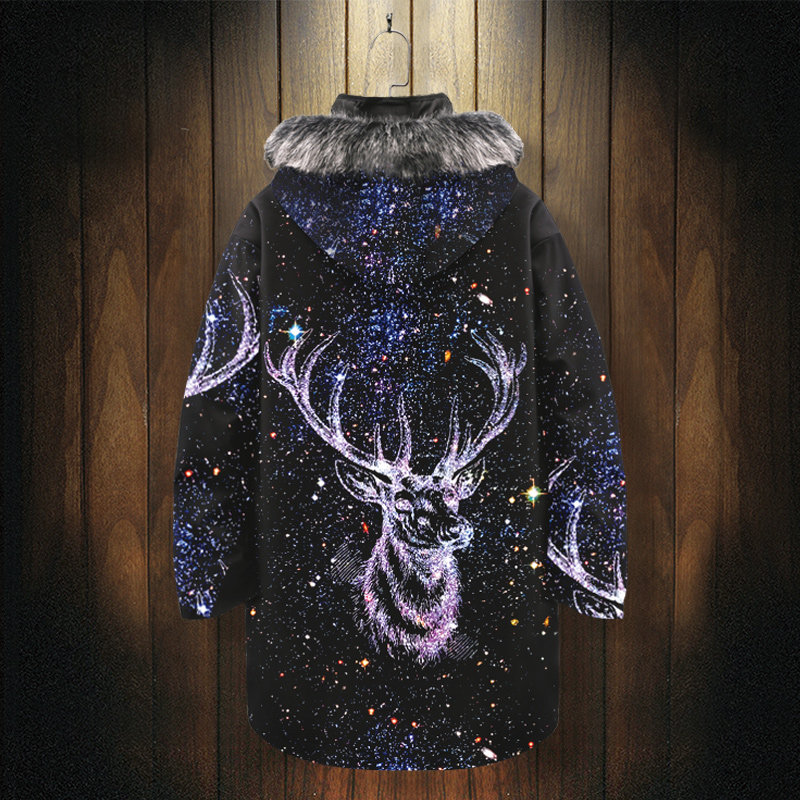 羽绒服男冬季2025年新款美式潮牌连帽加厚韩版潮流棉衣中长款外套