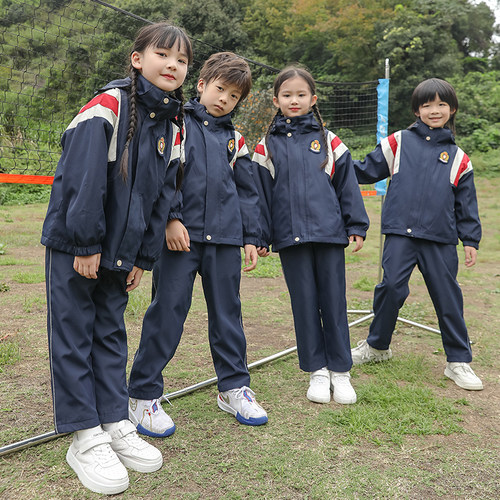 小学生校服班服幼儿园园服春秋运动会套装秋冬三件套学院风冲锋衣