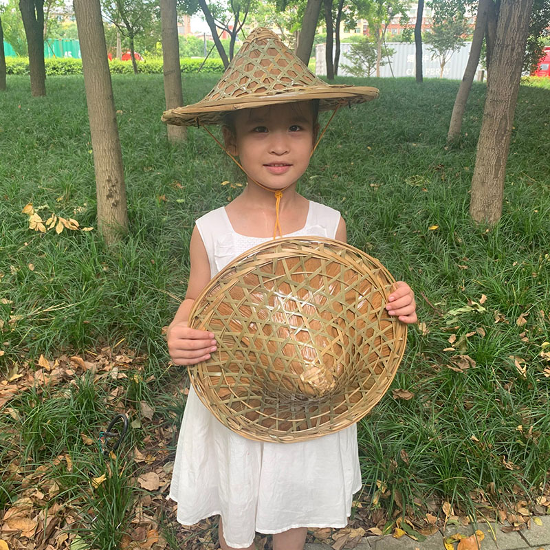 斗笠帽舞蹈百搭儿童四季平沿