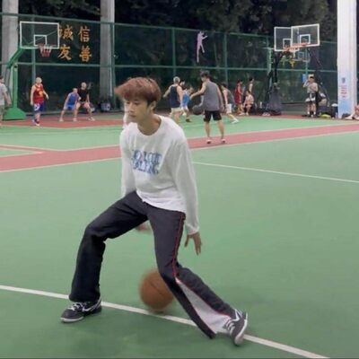 传奇商行裤子男美式休闲裤男款春夏季撞色拼接运动裤微喇宽松百搭