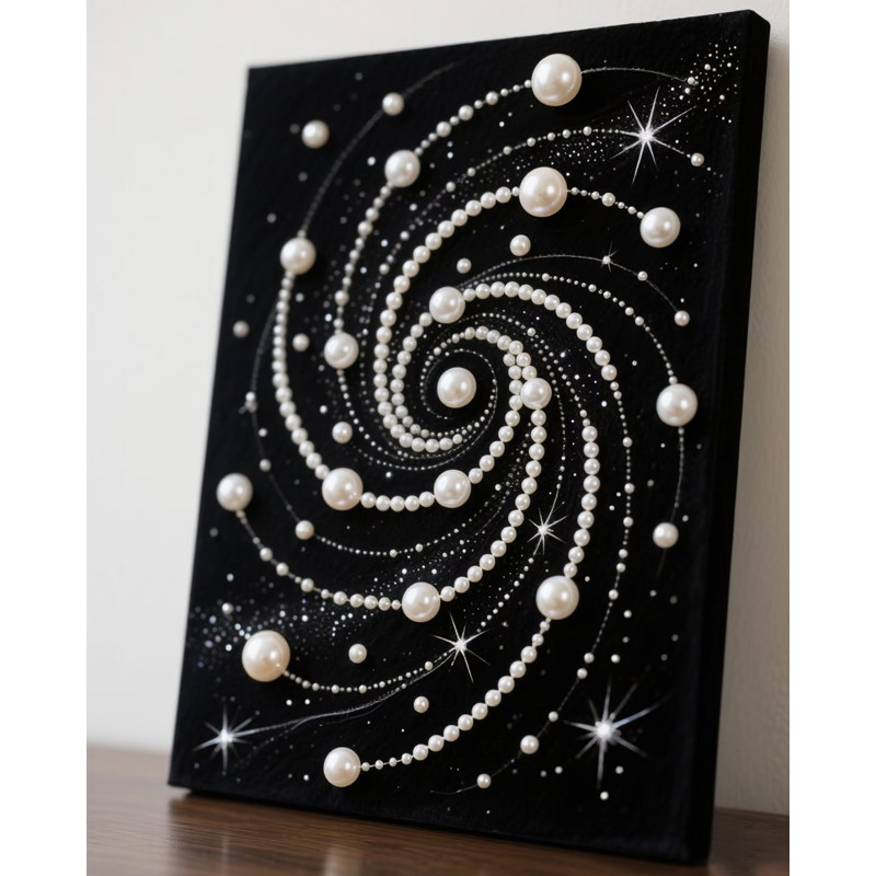 唯美宇宙星空珍珠画星球手工diy珍珠材料包高级轻奢感立体珍珠画,玩具/童车/益智/积木/模型,手工创意粘贴类,淘宝优惠券,粉丝福利购,淘宝优惠卷